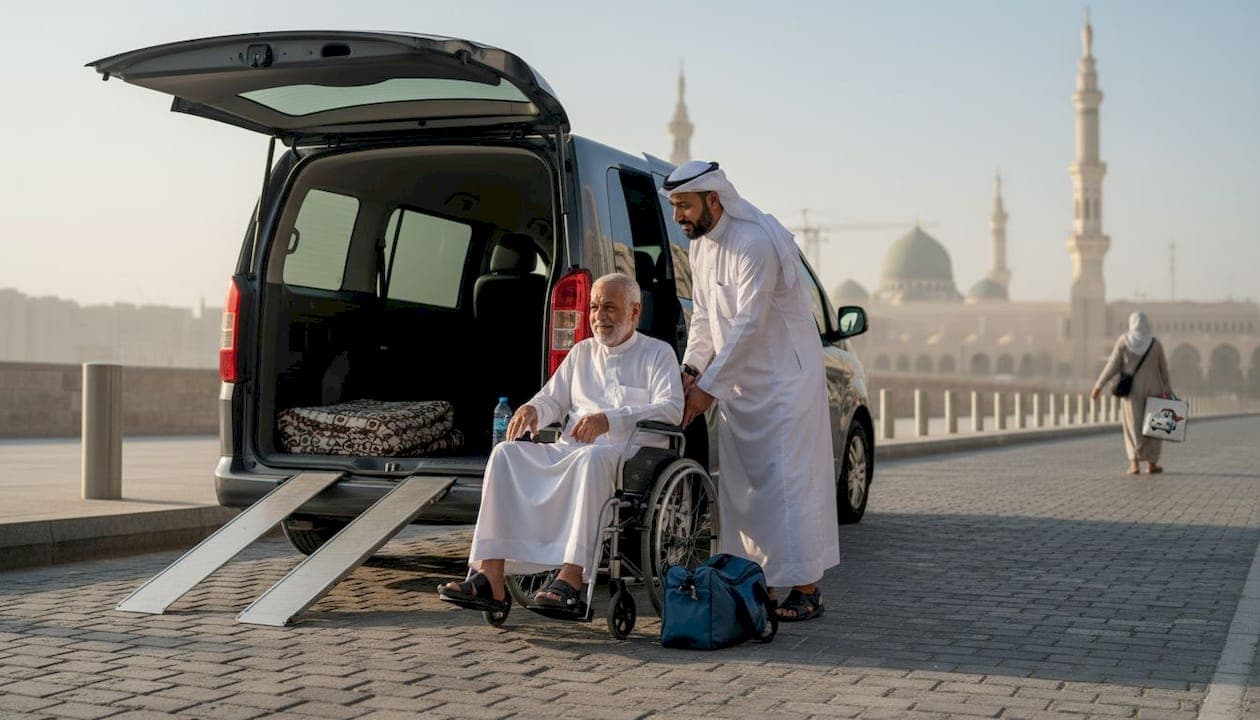How to book accessible transport in Saudi Arabia for Umrah